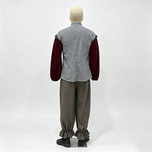 Costume da Contadino Medievale Rinascimentale per Uomo, Camicia con Maniche a Sbuffo e Pantaloni per Spettacoli Teatrali e Rievocazioni Storiche - Product Image 5
