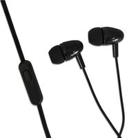 Headphone In-Ear Berkabel Jack 3.5mm Earbud Bass Metal dengan Mikrofon Headset Peredam Kebisingan untuk Ponsel Laptop Gaming Kotak Retail