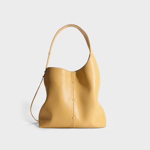 Bolso de Mano Tipo Tote de Cuero Genuino Grande para Mujer, Estilo Retro de Alta Gama, con Cierre Magnético - Product Image 5