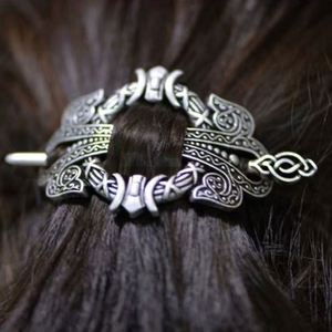 Viking Celtic Pattern Exquisite Hairpin Retro Baroque Hair <b>Clip</b> Hair Stick Viking Metal Celtic Hair Chopstick Hairpin for Women - Product Image 1