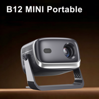 Veacine B12 Mini projecteur portable à usage domestique haute luminosité 230 Lumens Android Smart Projector 1080P LCD Outdoor