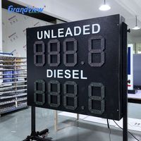 Letrero LED para Precios de Gasolina, Pantalla Electrónica de 7 Segmentos, Tablero de Visualización Personalizado para Exteriores, Fabricante de Pantallas para Precios de Gasolineras