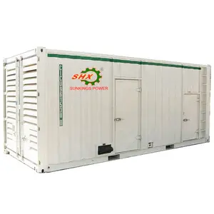 SHX 1250kva 1000kw 1800RPM Set Generator Diesel darurat cadangan kedap suara tipe diam tiga fase
