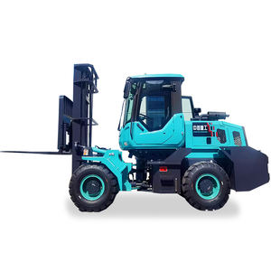 Carretilla elevadora diésel todoterreno agrícola de 4 ruedas 2 WD de alta calidad, carretilla elevadora para terreno áspero de 4 toneladas y 5 toneladas con neumático sólido - Product Image 2