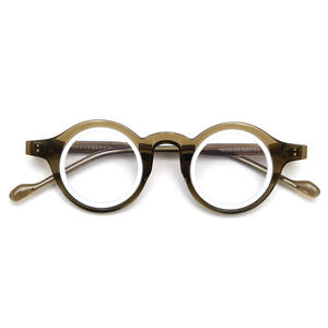 Lunettes de vue vintage rétro rondes unisexes en acétate, petite monture personnalisable, pour hipster, vente en gros en vrac - Product Image 5