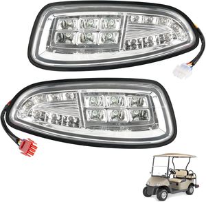 Kit de phares LED pour modèles de voiturettes de golf EZGO RXV 2008 et plus, à essence ou électriques, remplacement des phares avant 12V, ensemble de phares. - Product Image 1