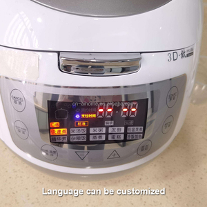 <span class=keywords><strong>Olla</strong></span> Arrocera Eléctrica de 700W con Temporizador LCD Programable 24H, <span class=keywords><strong>Olla</strong></span> Interior Sin Recubrimiento de 4L/5L, Ollas Arroceras Bajas <span class=keywords><strong>en</strong></span> Azúcar con Calentamiento Inteligente 3D - Product Image 2