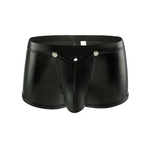 Nuovi <span class=keywords><strong>Slip</strong></span> da <span class=keywords><strong>Uomo</strong></span> in <span class=keywords><strong>Pelle</strong></span> a Vita Bassa con Apertura Frontale e Dettagli Traforati - Product Image 6