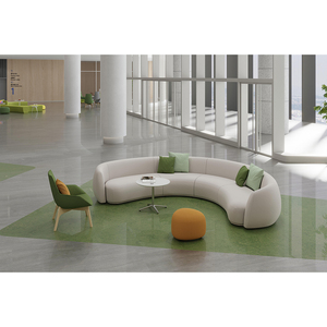 Thiết kế hiện đại sofa khách sạn vòng vải cắt cong ghế sofa với bán vòng tròn phác thảo cho văn phòng sử dụng - Product Image 6