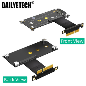 M.2 M Key 转 PCIE 4X 磁吸垫式电源 LED + NVME 转 PCI Express X4 转接线 10CM 适用于 2230 2242 2260 2280 NVME SSD - Product Image 3