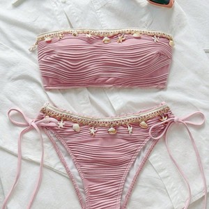 SZ124 2026 Bikini de Dos Piezas con Borlas y Diseño de Estrella de Mar, Estilo Euroamericano, Sexy, de Secado Rápido y Duradero - Product Image 3
