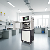 Presse de vulcanisation verticale de laboratoire pour caoutchouc, petite presse à chaud pour la fabrication de panneaux en mousse et de granulés d'échantillons