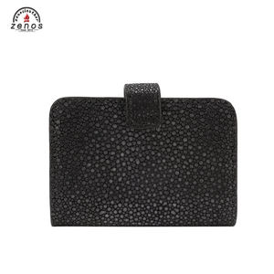 Zenos Luxury <span class=keywords><strong>Stingray</strong></span> Skin <span class=keywords><strong>Leather</strong></span> Tarjetero Cartera Rfid Business Card <span class=keywords><strong>Wallet</strong></span> - Product Image 4