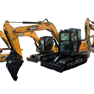 7 toneladas China Sany Sy75C Pro usado hidráulico sobre orugas Mini excavadoras Sy75 75C excavadoras de cubo de segunda mano - Product Image 1