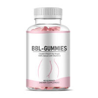 Gomitas para Levantar Glúteos Sin Azúcar para Mujer, Venta Caliente ODM/OEM, Gomitas de Belleza para Levantar Glúteos, Suplementos de Vitaminas en Gomitas