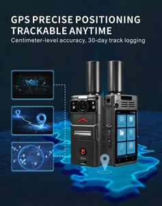Caméra corporelle LTE 4G WiFi H.265 CMOS IP68 étanche SOS Interphone PTT Talkie-walkie Enregistreurs vidéo portables Urgence - Product Image 2