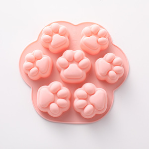 Moules en silicone en forme <span class=keywords><strong>de</strong></span> <span class=keywords><strong>patte</strong></span> <span class=keywords><strong>de</strong></span> <span class=keywords><strong>chat</strong></span>, antiadhésifs, <span class=keywords><strong>de</strong></span> qualité alimentaire, <span class=keywords><strong>emporte</strong></span>-pièces pour gâteaux, outils pour chocolat, moules roses - Product Image 2