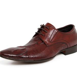 Chaussures de marche formelles en cuir imperméables à enfiler pour hommes, à bout pointu, avec doublure anti-odeur, embout et soutien de la voûte plantaire renforcés - Product Image 4