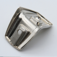 Support en L en alliage de zinc pour cabine de toilette pour connecter le panneau compact stratifié à l'école, au centre commercial, au bâtiment