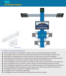 Alineadora de Ruedas 3D de Alta Precisión T50 T51 T228 con Seguimiento Automático y Informe QR, 250W 60kg para Uso en Garajes, Gran Oferta - Product Image 2