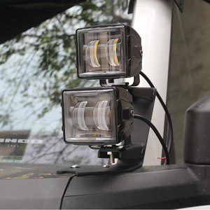 Soporte de acero para montaje en ventana con doble luz tipo A para iluminación LED todoterreno - Product Image 3