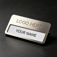 Badge nominatif en métal vierge en acier inoxydable antirouille pour sublimation, personnalisable et gravable, pour le lieu de travail