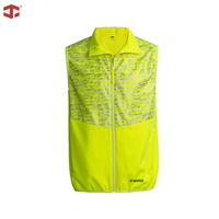 Gilet de travail haute visibilité JIADE léger, réfléchissant, en polyester imperméable, sergé, avec bande élastique imprimée, grande taille