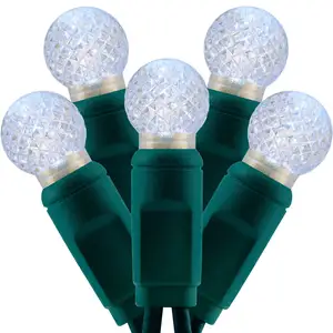 Festival all'ingrosso decorazione bianco Multi colore impermeabile all'aperto 120v G12 bacche LED luci stringa di natale per Mini albero