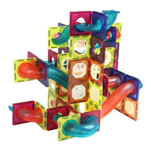 100 piezas educativas juguetes magnéticos coloridos bloques de construcción seguros baldosas magnéticas de mármol para niños - Product Image 5