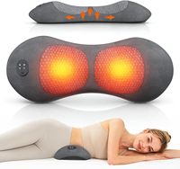 Eveekon Multifunktionales Lendenmassagegerät mit Luftkompression Wärme Vibration Airbag-Streckungstherapie Memory-Schaum Rückenstütze