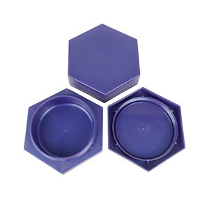 Scatola Esagonale per Cera per Capelli 80G, Contenitore per Gel Styling Opaco per Uomo, per Pomata, Modellatura di <span class=keywords><strong>Baffi</strong></span> e Barba - Product Image 1