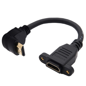 อะแดปเตอร์ HDMI 2.0 ชายกับหญิง 15 ซม. ขั้วต่อเคลือบทองมุมขวาสำหรับทีวีความละเอียด 4K - Product Image 3