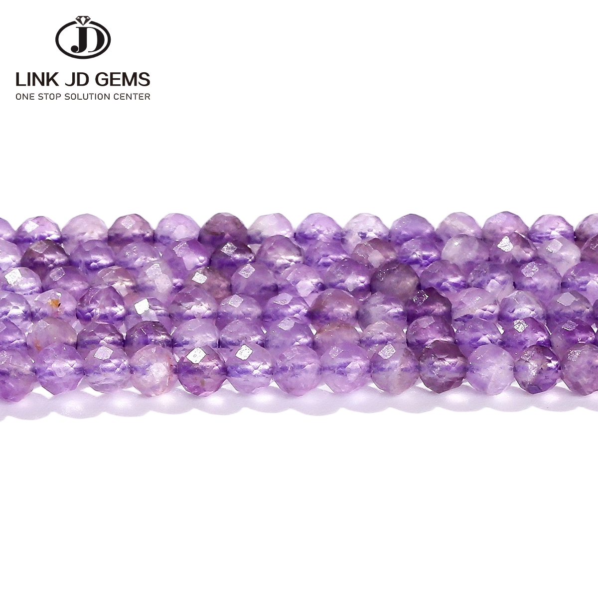 JD GEMS Wholesale 2/3/4mm Micro Faceted Natural Gemstone Beads Loose Stone Beads Ideal for DIY Bracelet Necklace Making