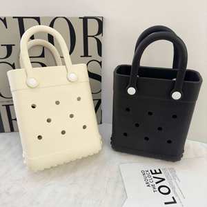 Outdoor Travel <b>Beach</b> Bags Simple Plain Color Handbags Waterproof EVA Tote Bag - Product Image 5