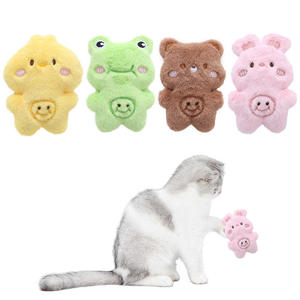 Giocattoli di peluche all'ingrosso divertenti simpatici per divertirsi con stile animale colorato stile interattivo di masticazione Crinkle Catnip farcito Pet gatto peluche - Product Image 1