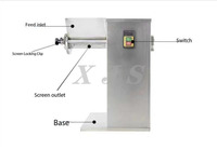 Broyeur oscillant pour biscuits de petite taille pour l'industrie alimentaire, granulateur oscillant en acier inoxydable, machine de fabrication