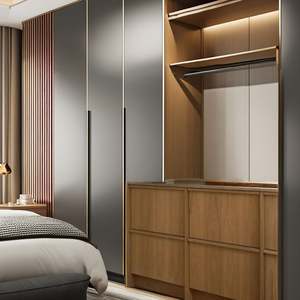 Armoire de rangement moderne classique de luxe en panneaux métalliques légers pour la maison, le bureau, la chambre à coucher, l'hôtel ou l'appartement - pour une utilisation dans le salon - Product Image 3