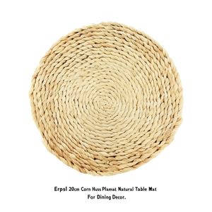 Tovaglietta in foglie di mais Erpsl 20 cm, intrecciata naturalmente, per decorazioni da tavola - Product Image 2