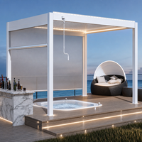 Système de lames rotatives en aluminium pour toit de pergola imperméable
