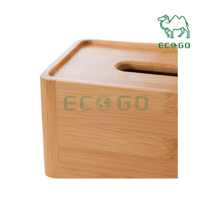 Eco Go - Caja de pañuelos de bambú de alta calidad, moderna y hecha a mano, para sala de estar y oficina - Product Image 1