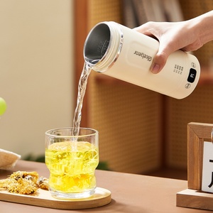 300W Electric Heating Travel Mug Multifunctional Thermos Cup with Auto Keep Warm, Portable <b>Kettle</b> for Office Hotel Travel - Product Image 2