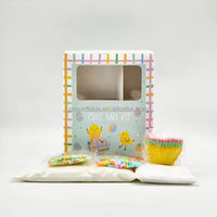 Kit de préparation de gâteaux en gros pour usine, personnalisable, populaire, pour enfants, kit de cupcakes de Pâques DIY pour la pâtisserie à domicile et les célébrations
