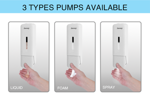 Dermey 2024 distributore manuale di sapone in plastica in ABS Gel doccia sapone per le mani a parete piatto detersivo per sapone liquido bagno - Product Image 5