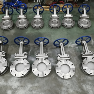 Vanne à guillotine industrielle COVNA, commande urgente, 4 pouces, en acier inoxydable, poignée à roue, vanne à guillotine ANSI, vanne à guillotine pour boues - Product Image 5