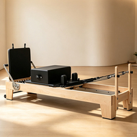 Lit de Pilates Cadillac professionnel pour studio de Pilates, en bois de caoutchouc, érable et bouleau, ressorts réglables, respectueux de l'environnement