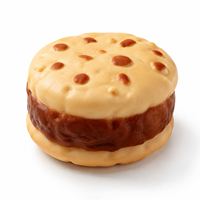 Nouveauté 2026 : Jouet Squishy Réaliste Biscuit aux Pépites de Chocolat, à Remontée Lente, en TPR, Biscuit Sandwich à Presser, Anti-Stress et Fidget Toy