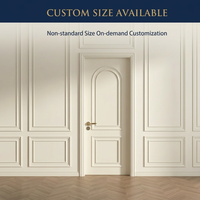 Porte intérieure moderne de luxe haut de gamme en aluminium et bois, isolation phonique, garantie 5 ans, couleur personnalisable, résistante à l'humidité, pour villa