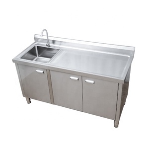 Modular Stainless Steel <strong>Small</strong> <strong>Kitchen</strong> <strong>Cabinet</strong> Set with Sink - Product Image 4