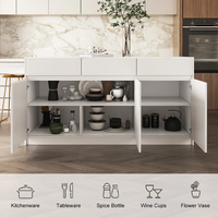 Meubles de cuisine modulaires modernes en placage de bois de chêne naturel, avec évier, robinet, panier de tiroir, plan de travail en quartz de 20 mm, contreplaqué, centre commercial