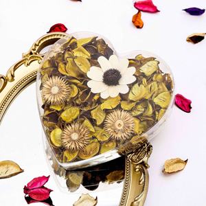 Оптовая продажа натурального вечного сухоцветного порпурри в акриловой подарочной коробке неправильной формы для освежителя воздуха в гардеробе и спальне - Product Image 4